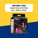 Cailin Care Extra Dry Sanitary Napkin Sanitary Pads for Women (Total 40 Pads| XXXL| 320mm)