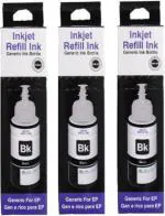 Technart Black Refil Ink For In, Epson L455 Multi-Function Printer -Black (Pack Of 3)