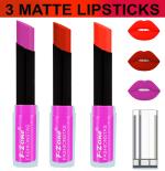 OUR BEAUTY Multicolor Soft And Smooth Touch Velvet Matte Lip Color Combo 58, 10.5 G (Pack Of 3)