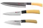 Shruthi Yingguns Ceramic Knife (3 Pack) Multi-Purpose Chef Knife 8 Inches +Large Blade 1.5 inches (WID) Chef Knife + Multi-Purpose Chef Knife 5 inches for Cutting Slice Dice Steak Meat Chicken Cheese