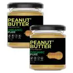 D-Alive Organic Peanut Butter (Unsweetened) (Sugar-Free, USDA Organic, Gluten-Free, Low Carb, Ultra Low GI, Vegan, Diabetes & Keto Friendly) - 180g (Pack of 2)