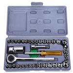 MILLENSIUM 40 in 1 Screw Driver Set with 40 PCS Automobile Motorcycle Tool Box Socket Wrench Sleeve Hardware/Auto/Car/Repair Tools Socket Wrenches Screw Driver Set for Home Screwdriver kit