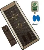 Carefit Corded Electric Latest Infrared Heating Mattress | Advance Features BioMat | Heat & Energy for Pain Relief Therapy | 6x2.5 Ft, 12 Photons, TENS EMS, ETS PEMF Solitaire