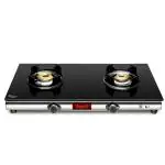 Rasoi Double Brass Burner Star Gas Stove with stainless steel frame
