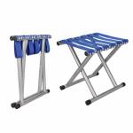 Hypexa Small Portable Folding Stool Camping Stool Army Green Stainless Steel Folding Stool Suitable for Family Outdoor, Farm, School, Camping, Picnic, Fishing, Garden, Party and Hiking