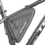 TRAVALATE Black Polyester Bicycle Frame Bag