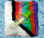 JUB Kids Combo Care Pack(100x70 cm Baby Blanket + 250 ml. BPA Free Feeding Bottle)