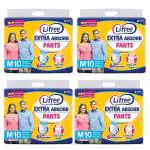 Lifree Ultimate Comfort and Convenience: Adult Diapers 10 Pieces Pack of 4-M