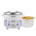 Preethi Glitter RC326,2.2L Electric Cooker with Double Pan, White & Blue