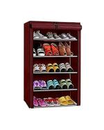 BDMP Brown Plastic Shoe Rack (30 x 60 x 90 cm)