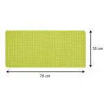Black gold The Finer Touch Parrot Green Pvc Anti Skid, Anti Slip Mat - 78X35 cm