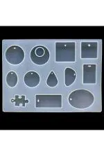 Sodee Silicon Pendant Mould Resin for Art Kit (13 Cavity)