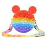 JUBLYN Rainbow Silicone Pop It Fidget Toy Sling Bag (Round 1)