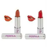 Perpaa Nude, Red Lipstick (Pack Of 2)