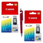 Canon CL 811 XL Twin Ink Cartridge (PACK OF 2) With 3in1 Multi-Function Mobile Phone Stand