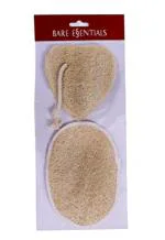Bare Essentials Natural Loofah Combo
