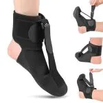 HANNEA Ankle-Foot Orthosis, Foot Drop Splint Adjustable Ankle-Foot Orthosis Wearable Night Splint For Improve Foot Drop Gentle Foot Support For Pain Relief And Healing, Size M