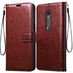 JOBINKA Motorola/ Moto G3 Vintage Leather flip Case Cover| Inside TPU with Card Pockets Wallet Stand Magnetic Closure 360 Degree Complete Protection Vintage Flip Cover for Motorola/ Moto G3 - Brown
