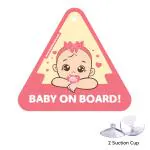 BABBY NEST, BABY PINK ( BABY ON BOARD CAR SAFETY SIGN BOARD/STICKER)