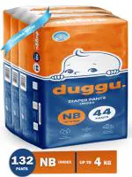 Duggu Baby Diaper Pants | 0 - 4 Kg | New Born | Pack of 1 | 132 Pieces