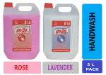 go go Gentle Liquid Soap 5 Liter ( Pack of 2) Rose and Lavender