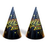 Festiko 12 Pcs New Years Eve Party Hats (Design 2), Happy New Year Decorations 2023, New Years Eve Hats