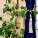 Amit Creations Attractive Curtain Tieback Tassels | Cream Decorative Curtain Holders Tieback Curtain Clips Tieback Hooks | Curtain Tie Rope for Home & Office Decoration |Pack of 2 Pieces | Windows Curtain Accessories.