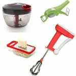ODD M EVEN Quick and Handy Chopper, Blender, Vegetable Cutter, Pizza Cutter Kitchen Tool Set