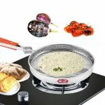 Kitchen Expert Pulka Grill for Gas Stove, phulka Grill, Jali for Kitchen Cooking, papad Roaster, roti Grill, brinjal Roaster, roti Jali Steel mesh Griller (Grill Roaster, Large)