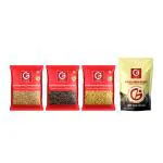 Garni Foods Clove + Methi Dana + Khada Garam Masala + Coriander Whole 100gm Pack of 4 (4X100G)