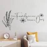 Vasl Pvc Multicolor Family Quotes Wall Stickers Decals