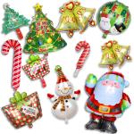 Party Propz Aluminium Christmas Decorations Foil Balloon Tree Hangings