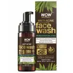 WOW Skin Science Anti Acne Foaming Face Wash - with Tea Tree Essential Oil - for Controlling Acne, Blackheads - No Parabens, Sulphate, Silicones & Color - 150mL
