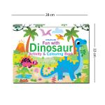 Fun with Dinosaur Activity & Colouring : Children Book Pages 64 Paperback Interactive & Activity Book by Dreamland Publications