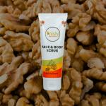 Nishi Walnut Body & face Scrub,Help Revive Dry Skin, Polishes & Nourishes Skin, Body, Face,Foot Scrub Fine Lines & Wrinkles, For Women & Men Facial Scrub 100 ml
