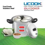 UCOOK Stainless Steel Idli Cooker with 6 Plates