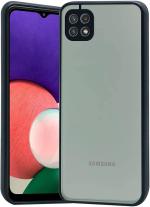 KWINE CASE Samsung Galaxy F42 5G, Samsung Galaxy A22 5G Black Rubber Back Cover