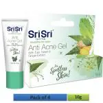SRI SRI TATTVA Shuddhta ka naam Anti Acne Gel - Spotless Skin, 10g | Pack of 4