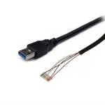 MVTECH USB Cable for Morpho Safran Aadhar biometric 2.0 Device MSO-1300, E1, E2, E3 Finger Print Scanner Black, 1 m Multi Functional OTG Cable