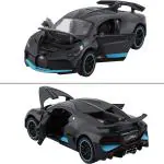 INCLUS SHOP Bugatti Divo Die cast Pull Back Metal Car Model Collection of Toy Cars Openable Doors Flashing Light and Musical Sound Best car Gift for Kids (Bugatti Divo)