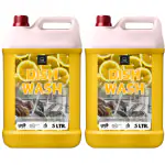 BLISS & BLUSH Dishwash Liquid 10 Liter Yellow Dishwasher Liquid For All Utensils, Dishwashing Liquid