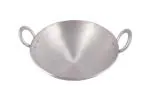 Kitchen Shopee Aluminium Kadai Heavy Base Deep Frying Pan Kadhai 14 Inch 35 Cm 5.75 Liter