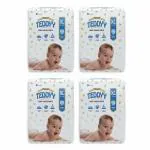Teddyy Premium Extra Large (XL) Size - 56 diapers| Pack of 4 |(15-25 kg)Baby Diaper Pants Long lasting Absorption, Anti Bacterial, Anti Smell