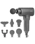 Agaro Impact Electric Gun Massager for Deep Tissue Massage, Body Relaxation and Pain Relief Black