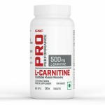 GNC Pro Performance L-Carnitine | Burns Fat For Muscle Growth | Maximises Recovery | Aids in Healthy Weight Loss | Reduces Soreness & Fatigue | Formulated in USA | 500mg Per Serving | 30 Capsules