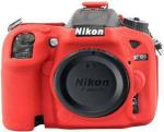 IJJA D7100/7200 Camera silicon protective body cover suitable for Nikon D7100/7200 Camera Bag (Red)