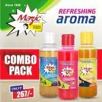 Pearly Mazic - Citronella, Lemon, Rose pack of 3 combo (Phenyl Concentrate)