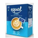 Equal Classic Zero Calorie Sweetener, Sugar Free, Calorie Control, 50 Sachets