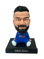 EITHEO Limited Edition Bobblehead Figures - Decorative Car Showpiece & Desk Table Action Figure Stand for Dashboard Office and Study Table - Unique Showpiece Collectibles (Virat Kohli BH)