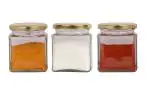 Pure Source India Clear Glass Jar Jars & Containers 10 X 7 Cm0.15 Kilograms